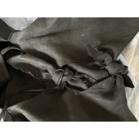 REFORMATION Linen Dress Halter Tie-Front Sleeveless Midi A-Line Size Med - Picture 11 of 11